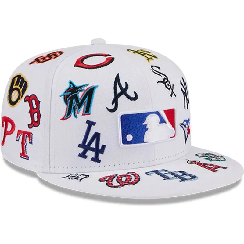 petten-plat-wit-fitted-59fifty-all-over-van-mlb-van-new-era