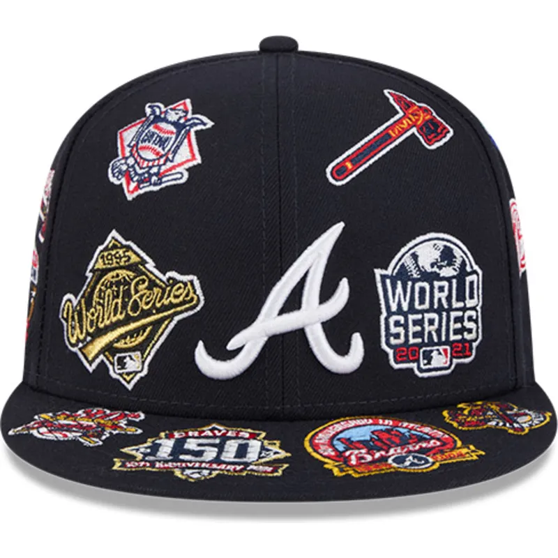 petten-plat-zwart-fitted-59fifty-all-over-van-atlanta-braves-mlb-van-new-era