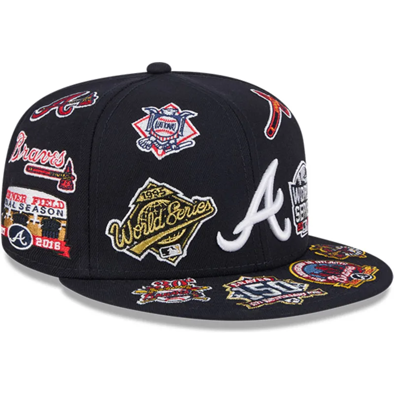 petten-plat-zwart-fitted-59fifty-all-over-van-atlanta-braves-mlb-van-new-era