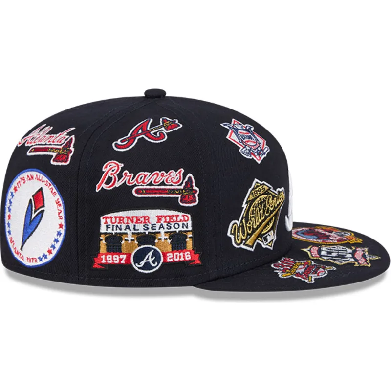 petten-plat-zwart-fitted-59fifty-all-over-van-atlanta-braves-mlb-van-new-era