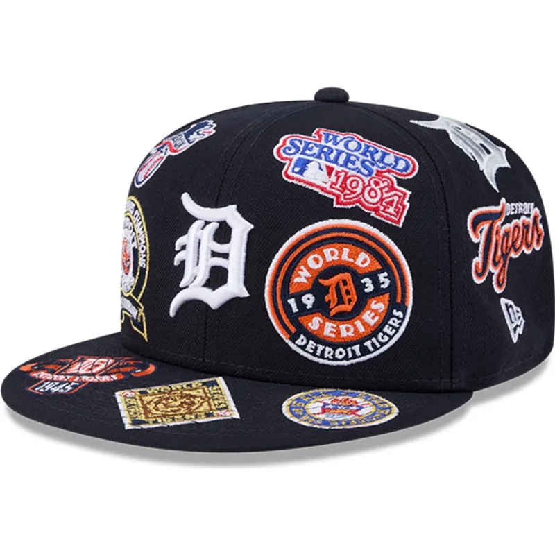 petten-plat-marineblauw-fitted-59fifty-all-over-van-detroit-tigers-mlb-van-new-era