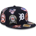 petten-plat-marineblauw-fitted-59fifty-all-over-van-detroit-tigers-mlb-van-new-era