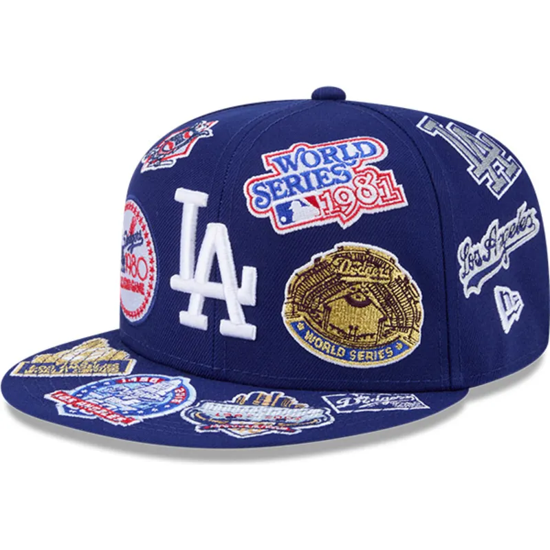 petten-plat-blauw-fitted-59fifty-all-over-van-los-angeles-dodgers-mlb-van-new-era