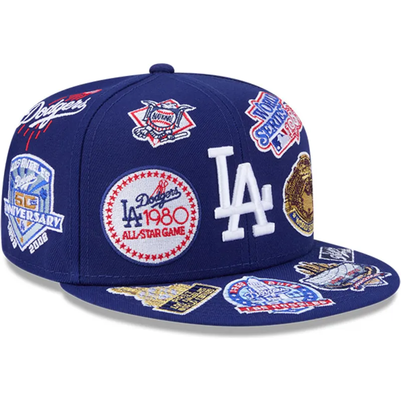 petten-plat-blauw-fitted-59fifty-all-over-van-los-angeles-dodgers-mlb-van-new-era