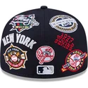 petten-plat-marineblauw-fitted-59fifty-all-over-van-new-york-yankees-mlb-van-new-era
