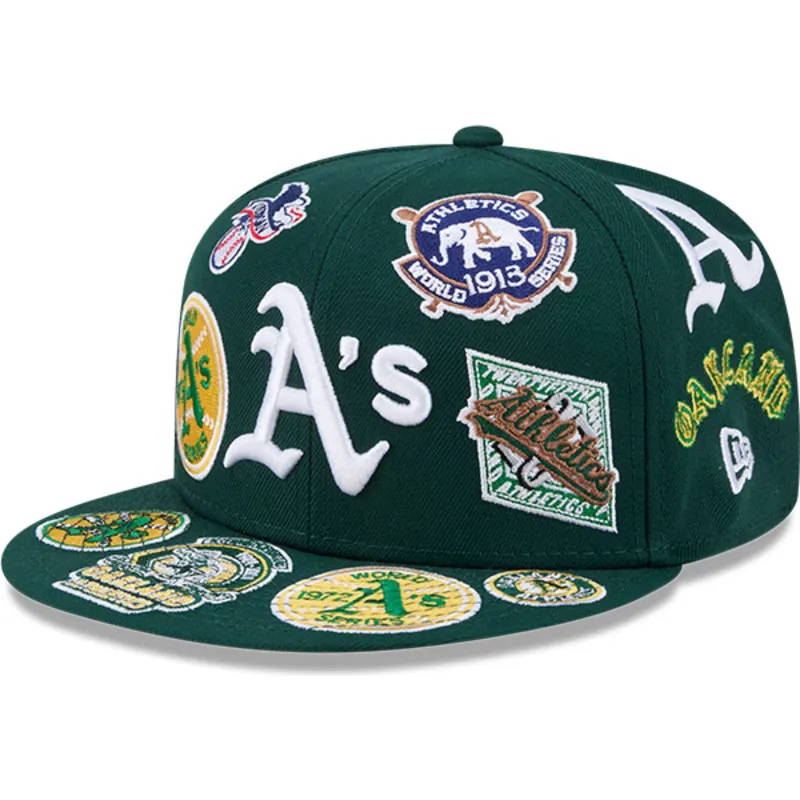 petten-plat-groen-fitted-59fifty-all-over-van-oakland-athletics-mlb-van-new-era petten-plat-groen-fitted-59fifty-all-over-van-oakland-athletics-mlb-van-new-era