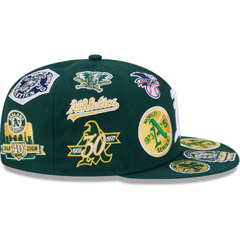 petten-plat-groen-fitted-59fifty-all-over-van-oakland-athletics-mlb-van-new-era petten-plat-groen-fitted-59fifty-all-over-van-oakland-athletics-mlb-van-new-era