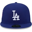 petten-plat-blauw-fitted-59fifty-hidden-hit-van-los-angeles-dodgers-mlb-van-new-era