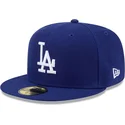 petten-plat-blauw-fitted-59fifty-hidden-hit-van-los-angeles-dodgers-mlb-van-new-era