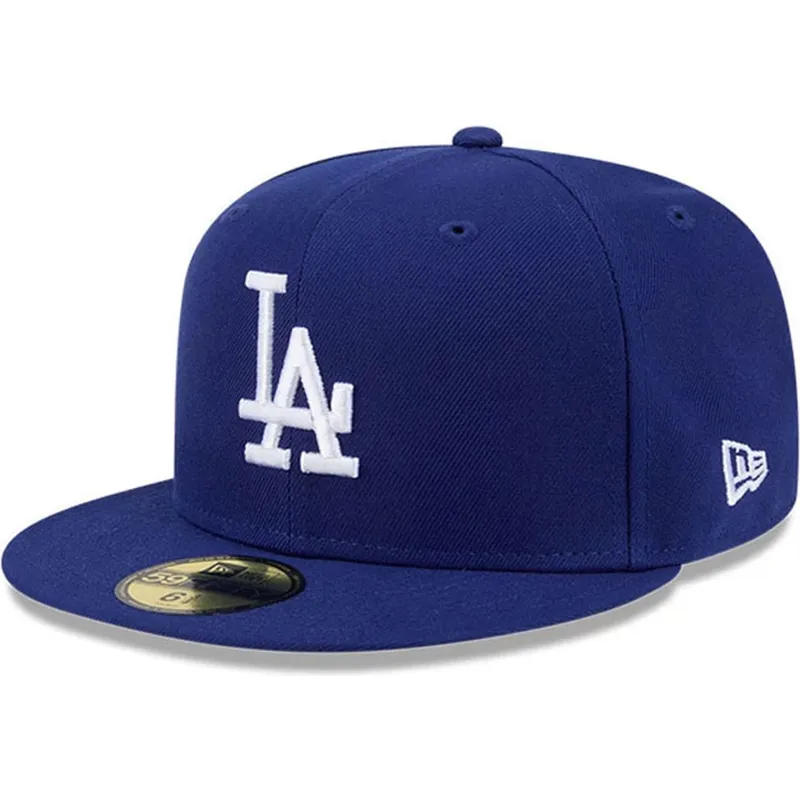 petten-plat-blauw-fitted-59fifty-hidden-hit-van-los-angeles-dodgers-mlb-van-new-era