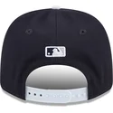 petten-gebogen-marineblauw-snapback-9seventy-stretch-snap-flower-van-new-york-yankees-mlb-van-new-era