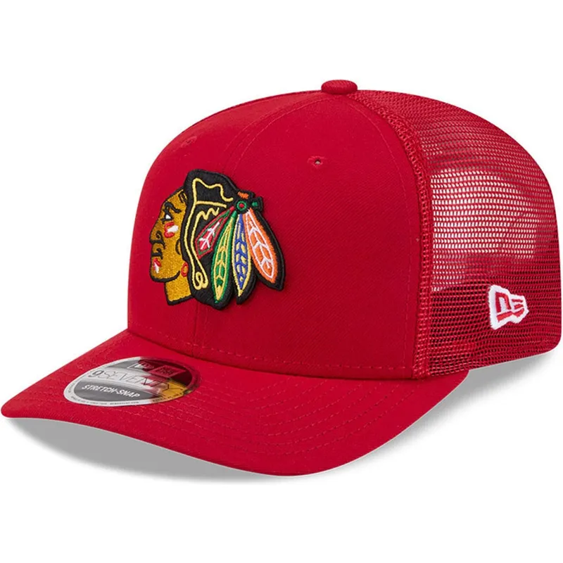 petten-gebogen-rood-snapback-9seventy-stretch-snap-eg-van-chicago-blackhawks-nhl-van-new-era
