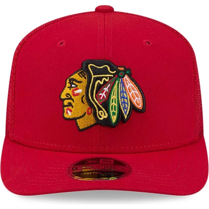 petten-gebogen-rood-snapback-9seventy-stretch-snap-eg-van-chicago-blackhawks-nhl-van-new-era