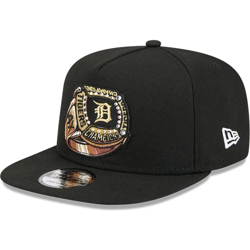 petten-plat-zwart-snapback-9fifty-a-frame-ring-van-detroit-tigers-mlb-van-new-era