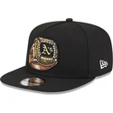 petten-plat-zwart-snapback-9fifty-a-frame-ring-van-oakland-athletics-mlb-van-new-era