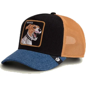 Petten gebogen meerkleurig snapback Savage Dawg That Dawg In Me The Farm van Goorin Bros.