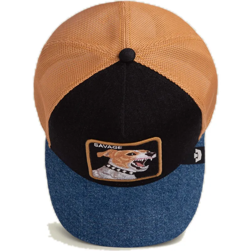 petten-gebogen-meerkleurig-snapback-savage-dawg-that-dawg-in-me-the-farm-van-goorin-bros
