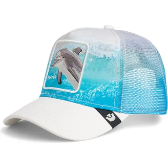 Petten gebogen meerkleurig snapback Player Dolphin In The Element The Farm van Goorin Bros.