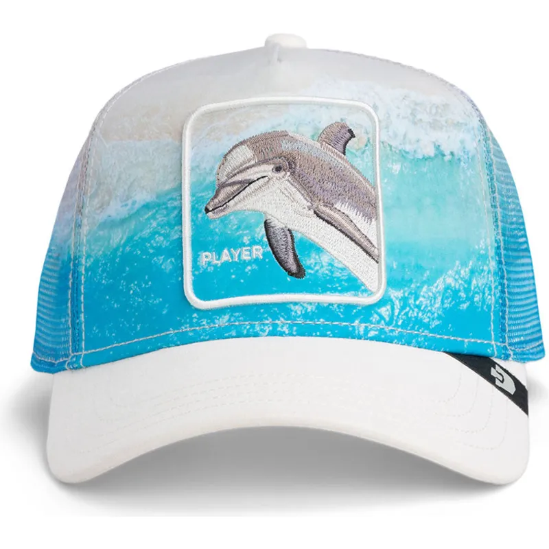 petten-gebogen-meerkleurig-snapback-player-dolphin-in-the-element-the-farm-van-goorin-bros
