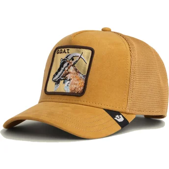 Petten gebogen bruin snapback Golden Goat Metallic The Farm van Goorin Bros.