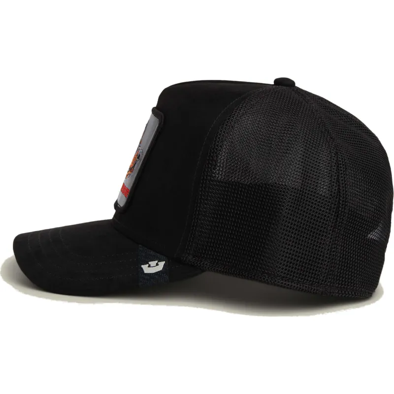 petten-gebogen-zwart-snapback-black-out-doberman-metallic-the-farm-van-goorin-bros