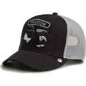 petten-gebogen-zwart-snapback-classic-rocker-freedom-the-farm-van-goorin-bros