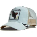 petten-gebogen-blauw-snapback-denim-eagle-the-farm-van-goorin-bros