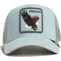 petten-gebogen-blauw-snapback-denim-eagle-the-farm-van-goorin-bros