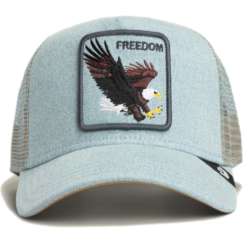 petten-gebogen-blauw-snapback-denim-eagle-the-farm-van-goorin-bros