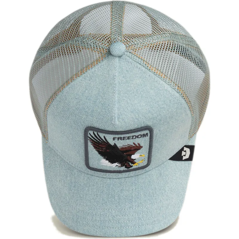 petten-gebogen-blauw-snapback-denim-eagle-the-farm-van-goorin-bros