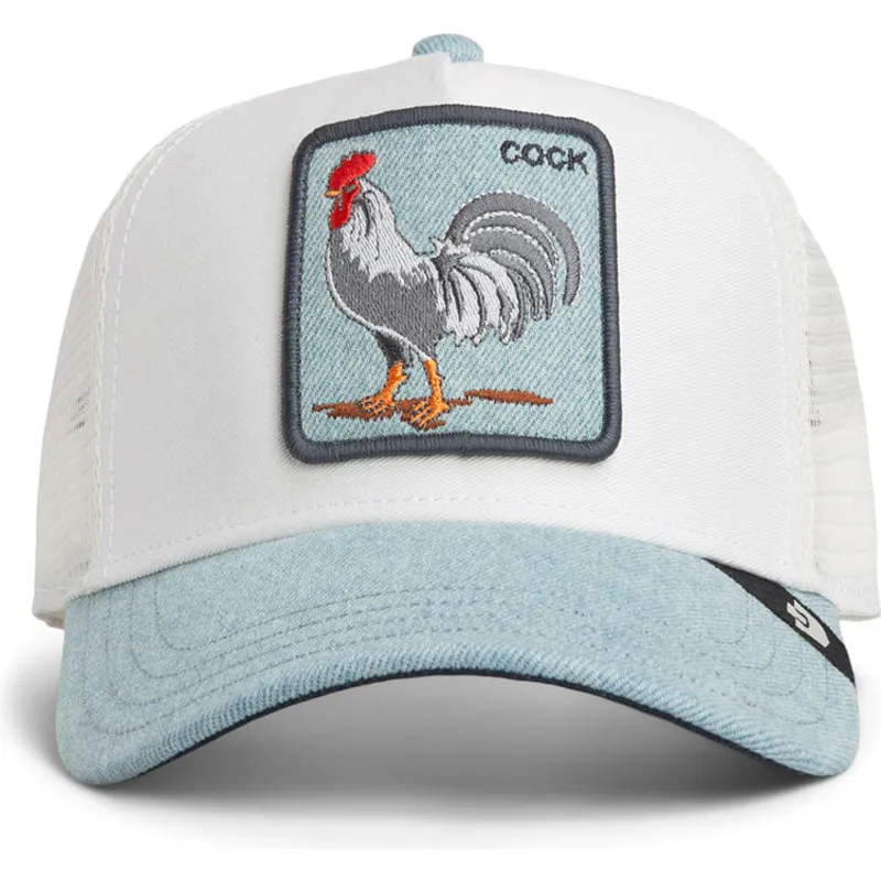 petten-gebogen-blauw-snapback-denim-rooster-the-farm-van-goorin-bros