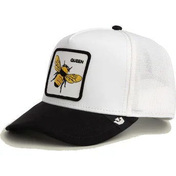 Petten gebogen zwart snapback Queen Microsuede Bee The...