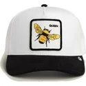 petten-gebogen-zwart-snapback-queen-microsuede-bee-the-farm-van-goorin-bros