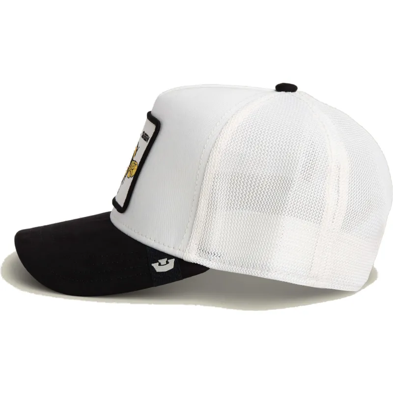 petten-gebogen-zwart-snapback-queen-microsuede-bee-the-farm-van-goorin-bros