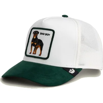 Petten gebogen groen snapback Microsuede Bad Boy The Farm van Goorin Bros.