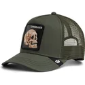 petten-gebogen-groen-snapback-the-cancelled-skull-the-farm-van-goorin-bros