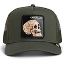 petten-gebogen-groen-snapback-the-cancelled-skull-the-farm-van-goorin-bros