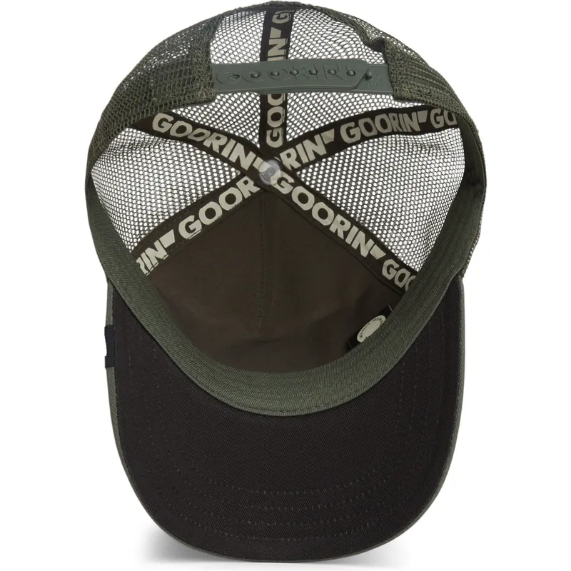 petten-gebogen-groen-snapback-the-cancelled-skull-the-farm-van-goorin-bros