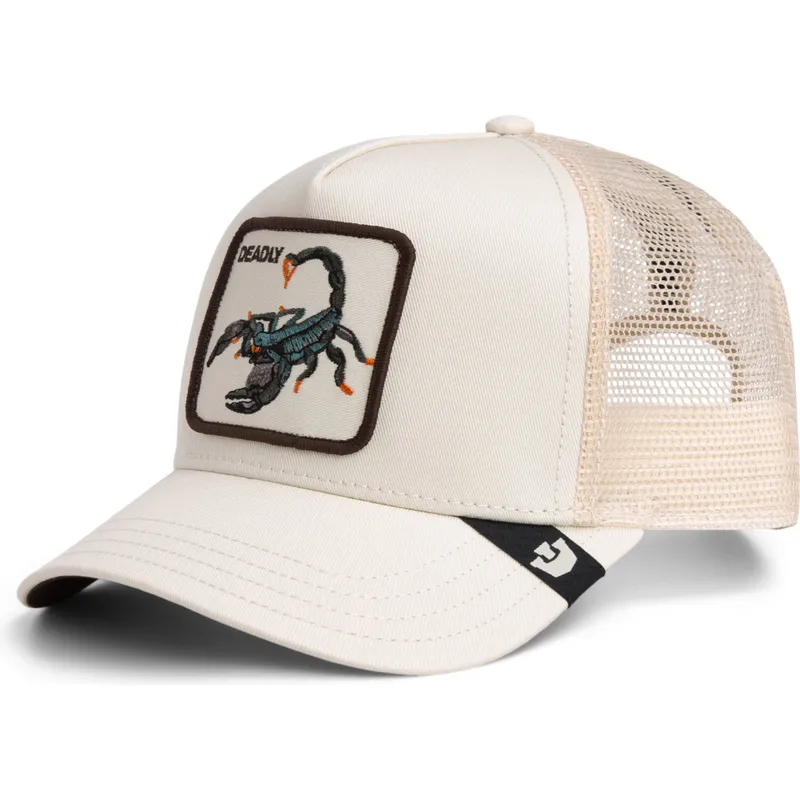 petten-gebogen-beige-snapback-deadly-scorpion-the-farm-van-goorin-bros petten-gebogen-beige-snapback-deadly-scorpion-the-farm-van-goorin-bros