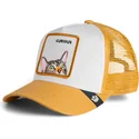 petten-gebogen-bruin-snapback-voor-kinderen-curious-cat-mini-the-farm-van-goorin-bros
