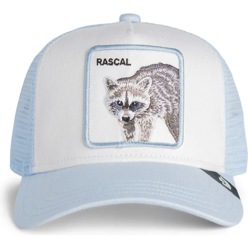 petten-gebogen-blauw-snapback-voor-kinderen-rascal-raccoon-mini-the-farm-van-goorin-bros