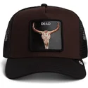 petten-gebogen-bruin-snapback-dead-skull-the-farm-van-goorin-bros