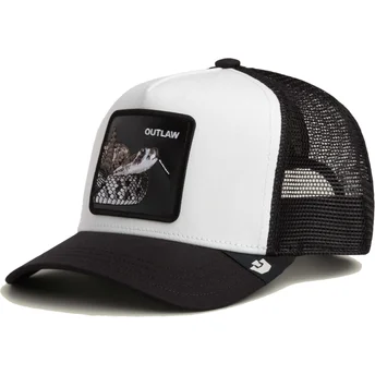 Petten gebogen zwart snapback Outlaw The Farm van Goorin Bros.