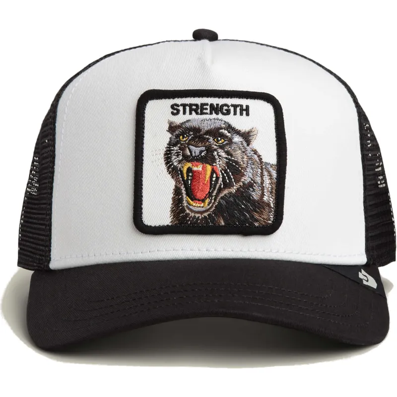 petten-gebogen-zwart-snapback-strength-panther-the-farm-van-goorin-bros