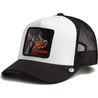 Petten gebogen zwart snapback Beware The Farm van Goorin Bros.