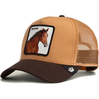 Petten gebogen bruin snapback Gaucho The Farm van Goorin Bros.