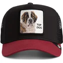 petten-gebogen-zwart-snapback-crush-top-dog-the-farm-van-goorin-bros