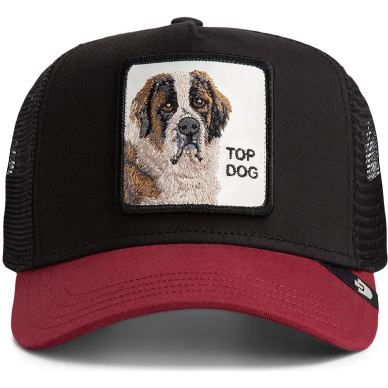 petten-gebogen-zwart-snapback-crush-top-dog-the-farm-van-goorin-bros