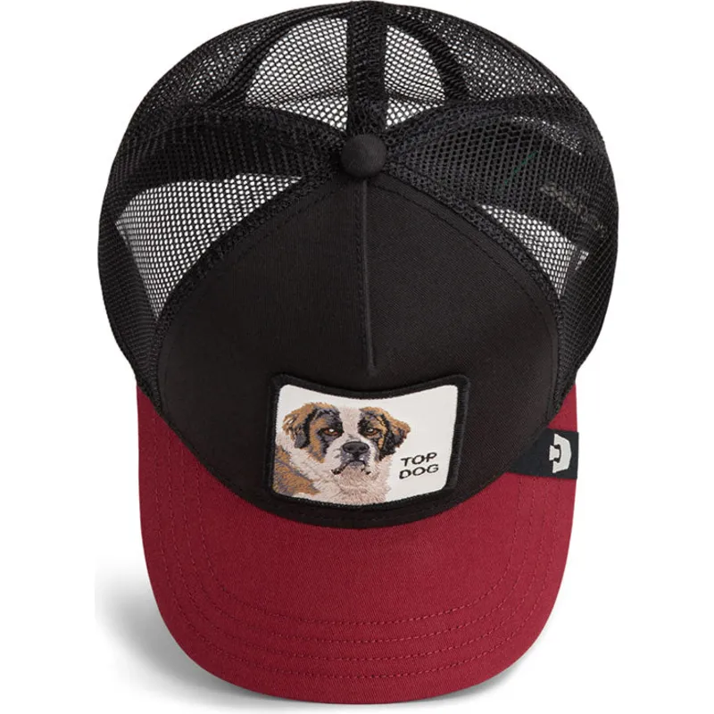 petten-gebogen-zwart-snapback-crush-top-dog-the-farm-van-goorin-bros
