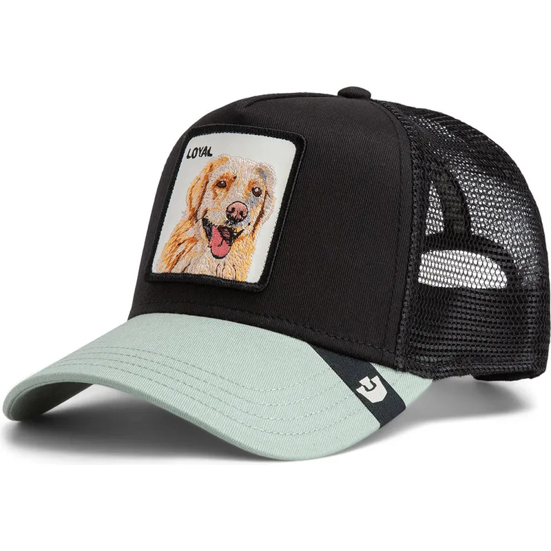 petten-gebogen-zwart-snapback-the-loyal-dog-the-farm-van-goorin-bros